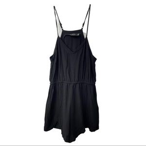 MINKPINK V Neck Spaghetti Strap Romper Playsuit Elastic Waist SZ XS Revolve